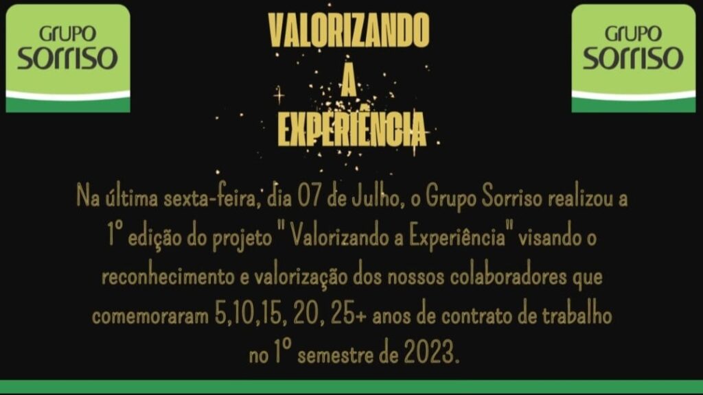 Valorizando experiência